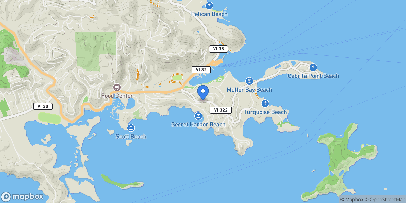 Map showing 2y-24 Nazareth Rh, St. Thomas, VIRGIN ISLANDS (U.S.), Red Hook, St. Thomas, U.S. Virgin Islands.