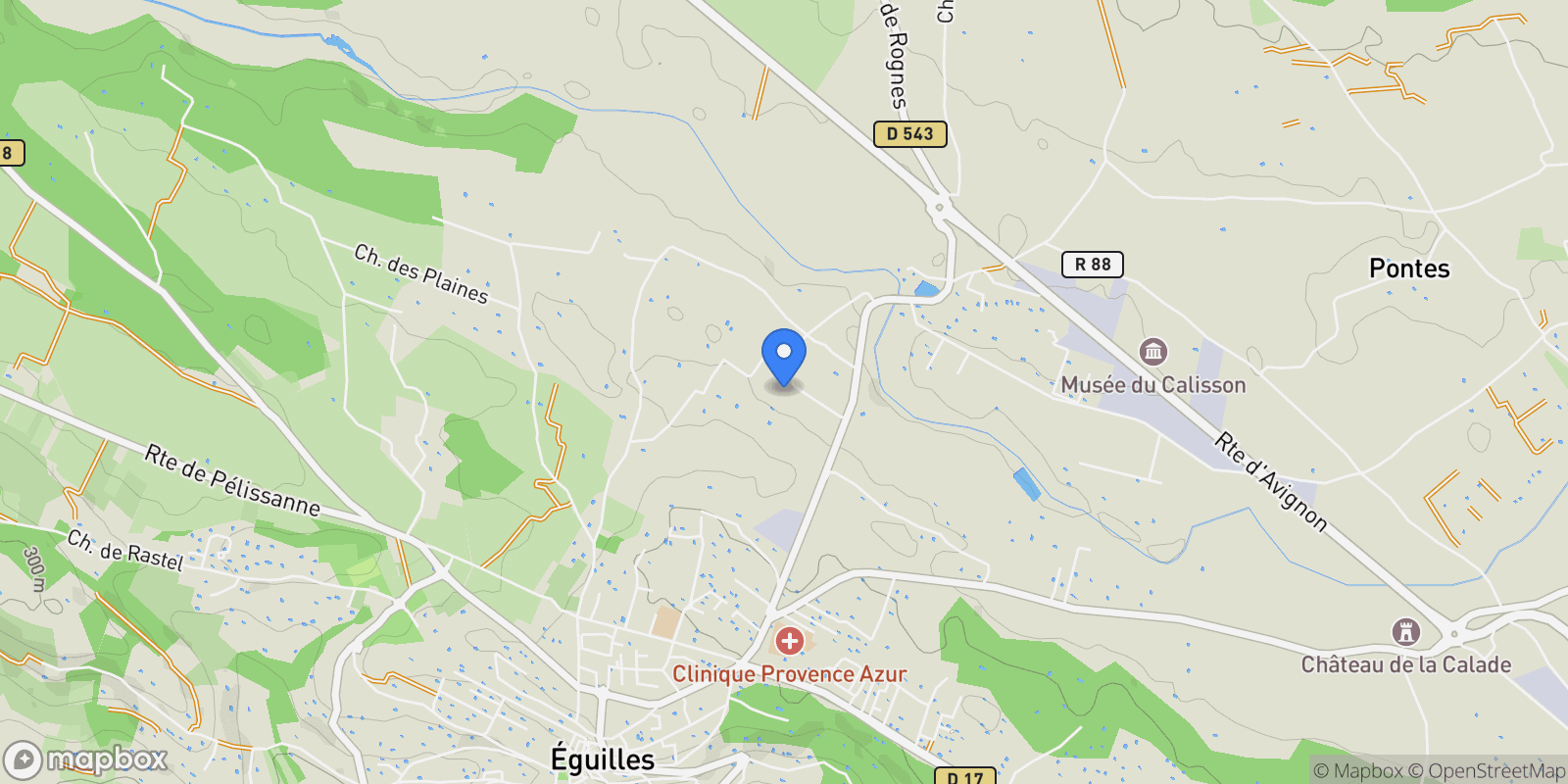 Map showing Éguilles, Provence-Alpes-Côte d'Azur, France.