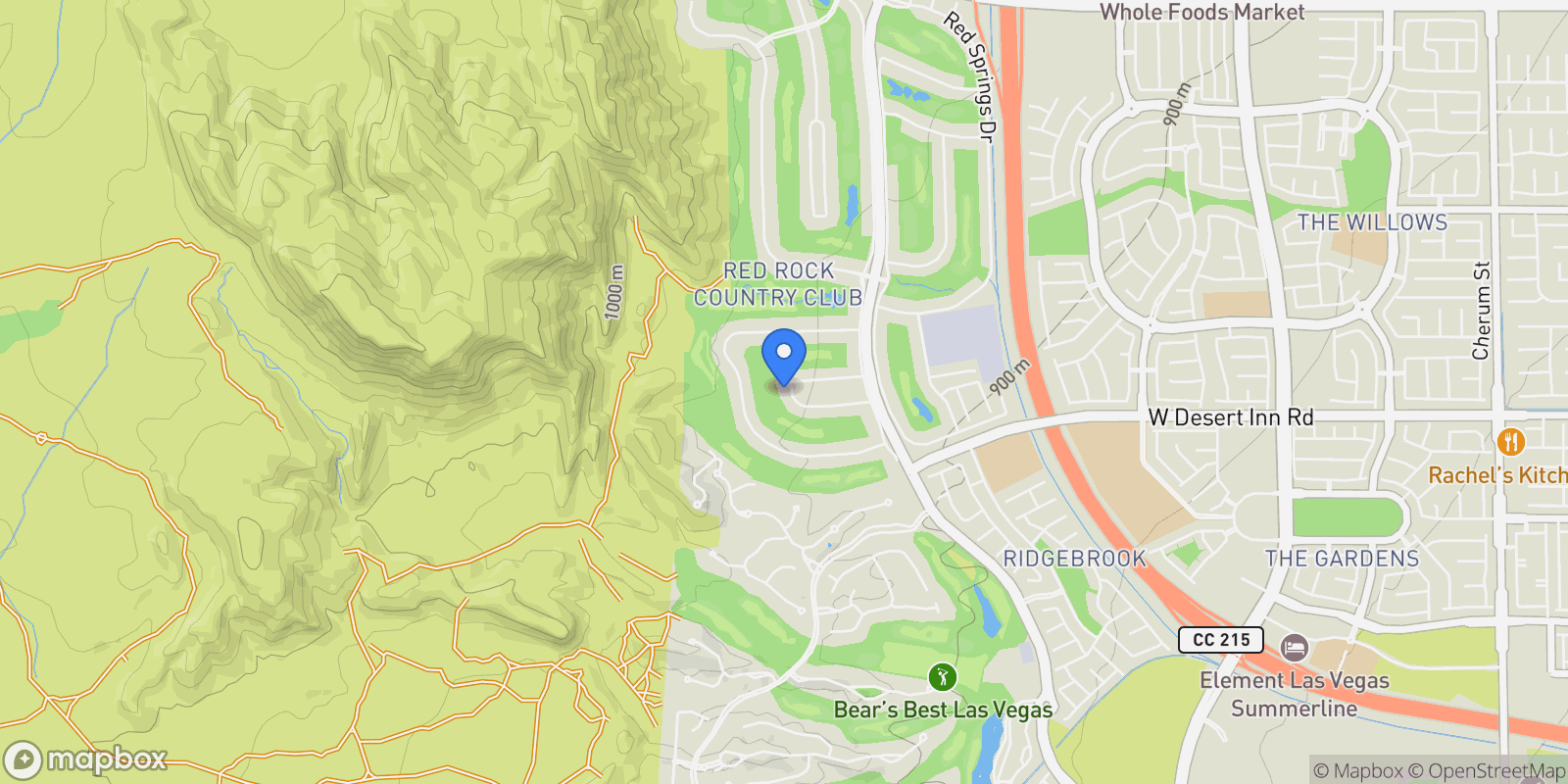 Map showing 11569 Snow Creek Avenue, Las Vegas, Nevada, United States.
