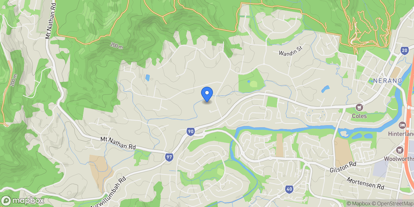 Map showing 26 Crane Crescent, Gold Coast, QLD, Gold Coast, Queensland, Australia.