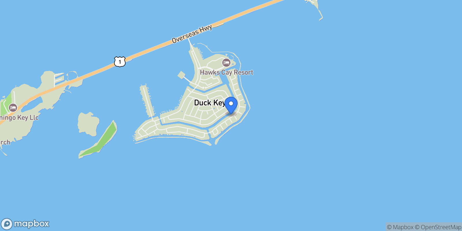 Map showing 334 E Seaview Drive, Duck, FL 33050, Marathon, Florida, United States.