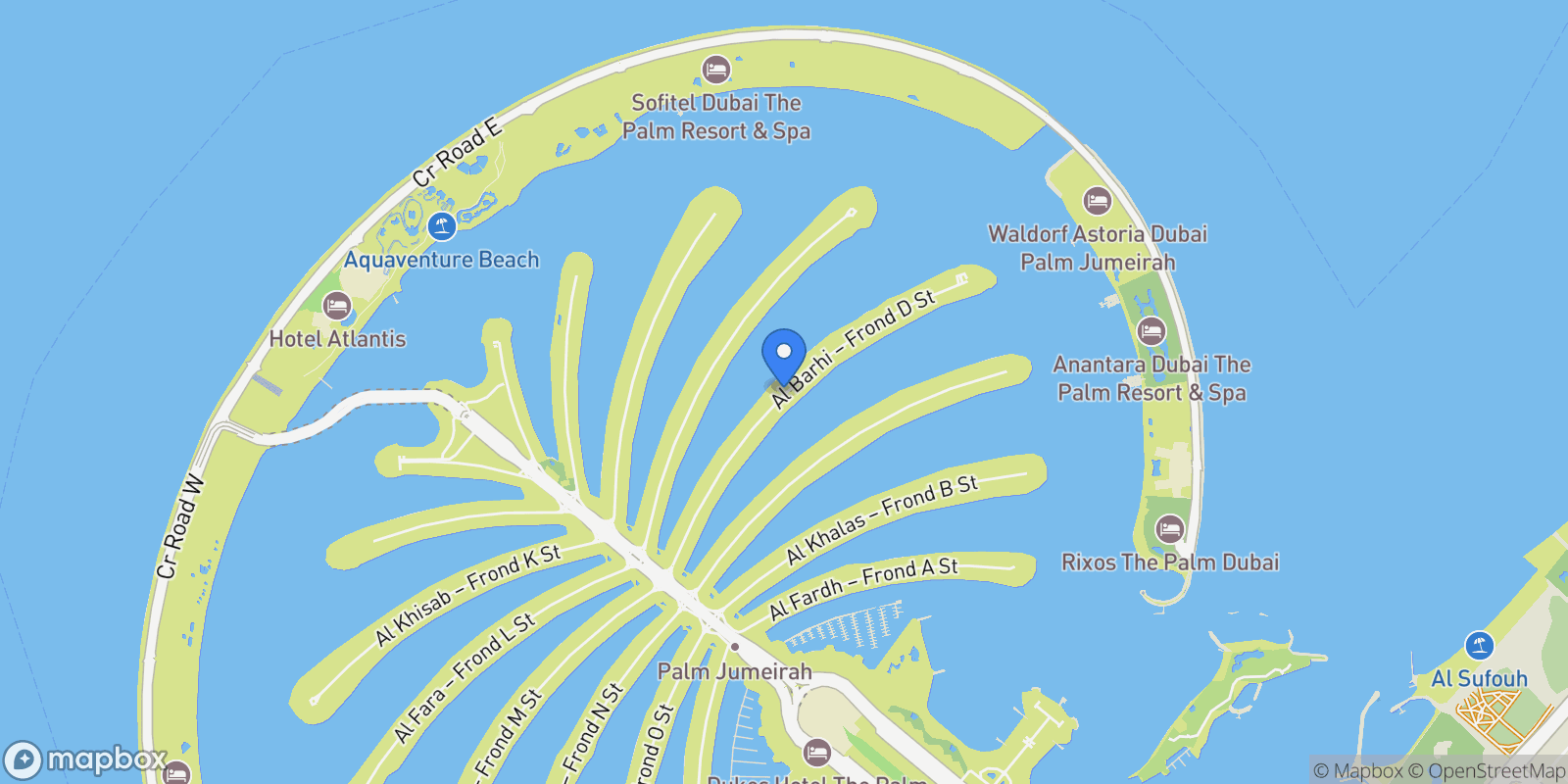 Map showing Dubai, Dubai, United Arab Emirates.