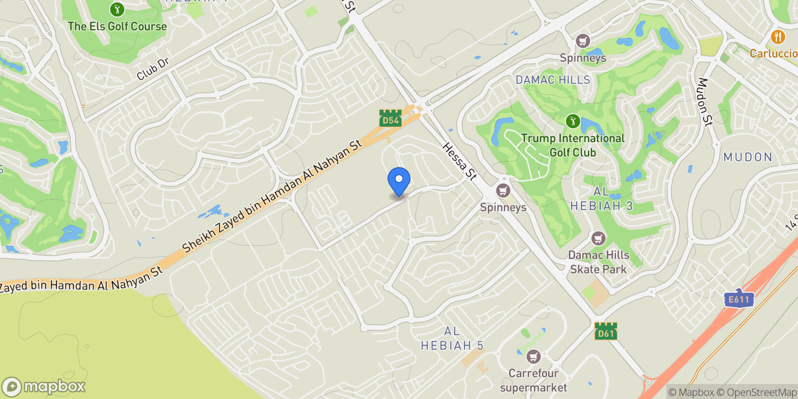 Map showing Dubai, Dubai, United Arab Emirates.