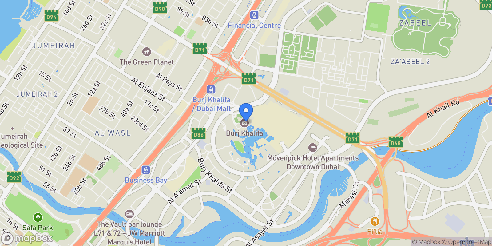 Map showing Dubai, Dubai, United Arab Emirates.