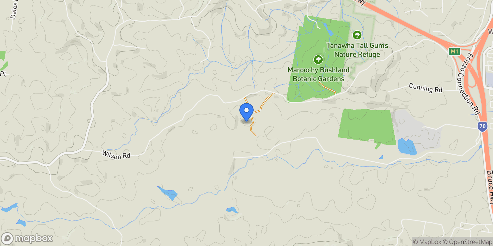 Map showing 264 Wilson Road, Ilkley, Sunshine Coast, QLD 4554, Ilkley, Queensland, Australia.
