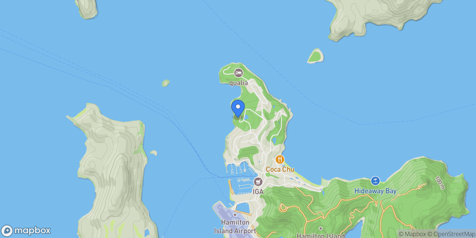 Map showing 5 Plum Pudding Close, Hamilton Island, QLD, Hamilton Island, Queensland, Australia.