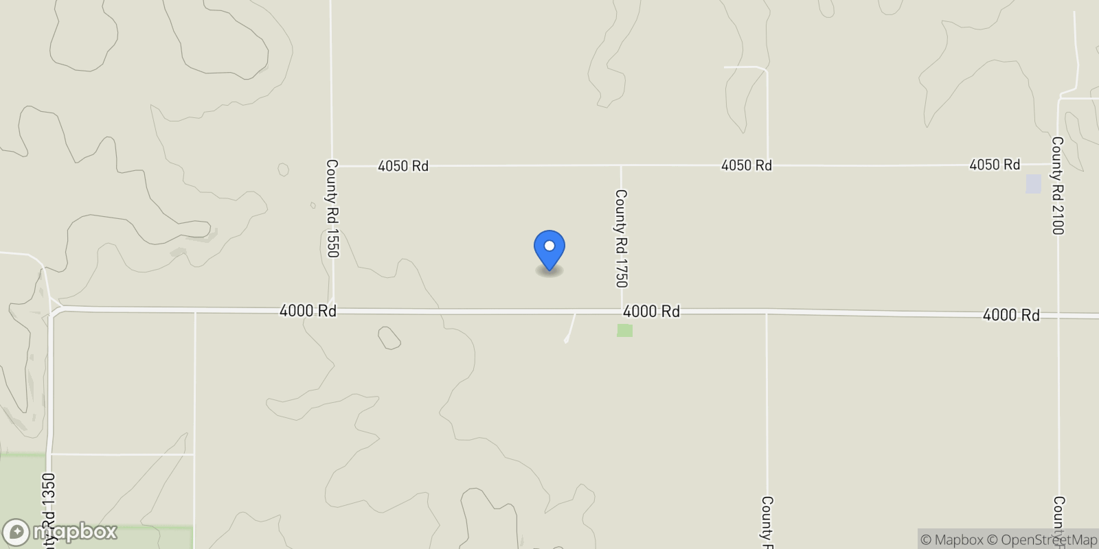 Map showing 1711 County Road 4000, Elk City, Kansas, United States.