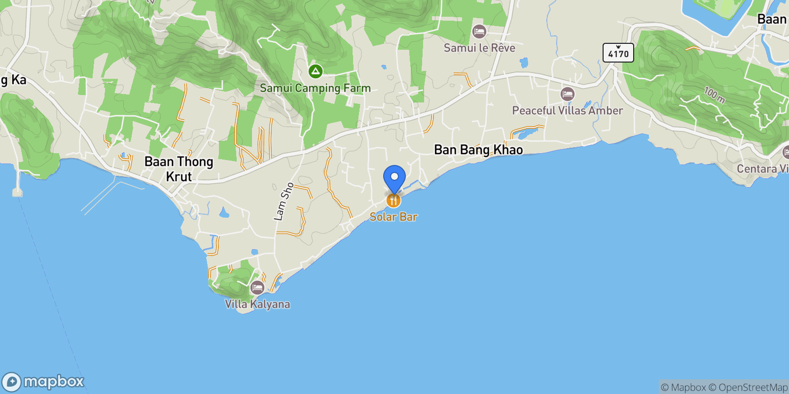 Map showing 72/4 หมู่ 4 ตำบล หน้าเมือง Amphoe Ko Samui, Chang Wat Surat Thani 84140, Thailand, Koh Samui, Surat Thani, Thailand.