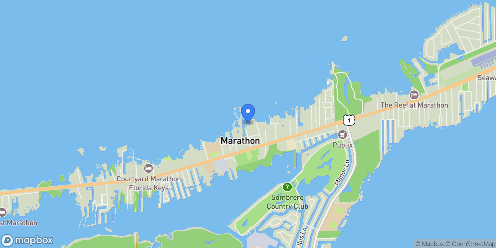 Map showing 815 39Th St Gulf Street, MARATHON, FL 33050, Marathon, Florida, United States.