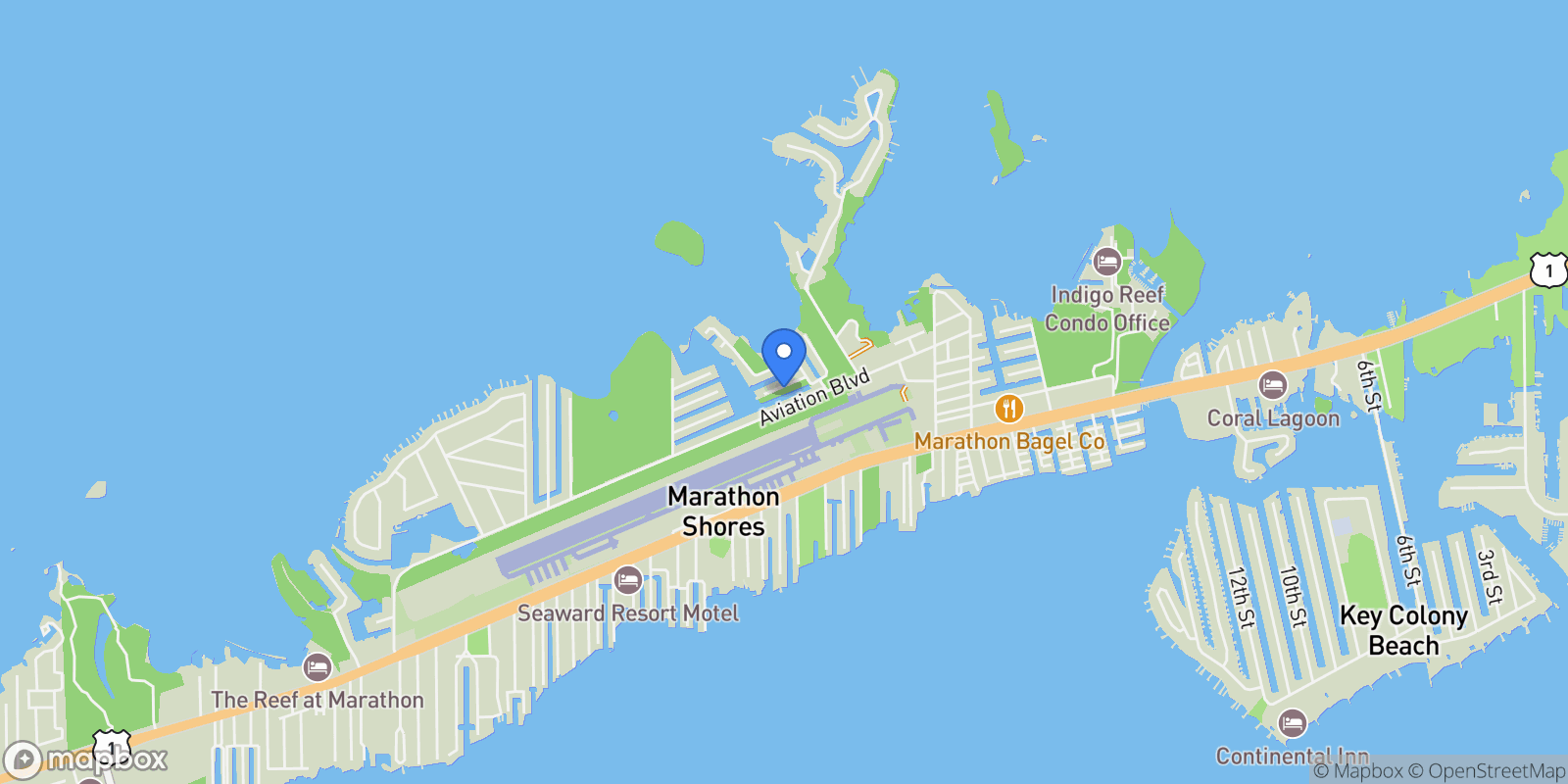 Map showing 209 E Bruce Court, MARATHON, FL 33050, Marathon, Florida, United States.