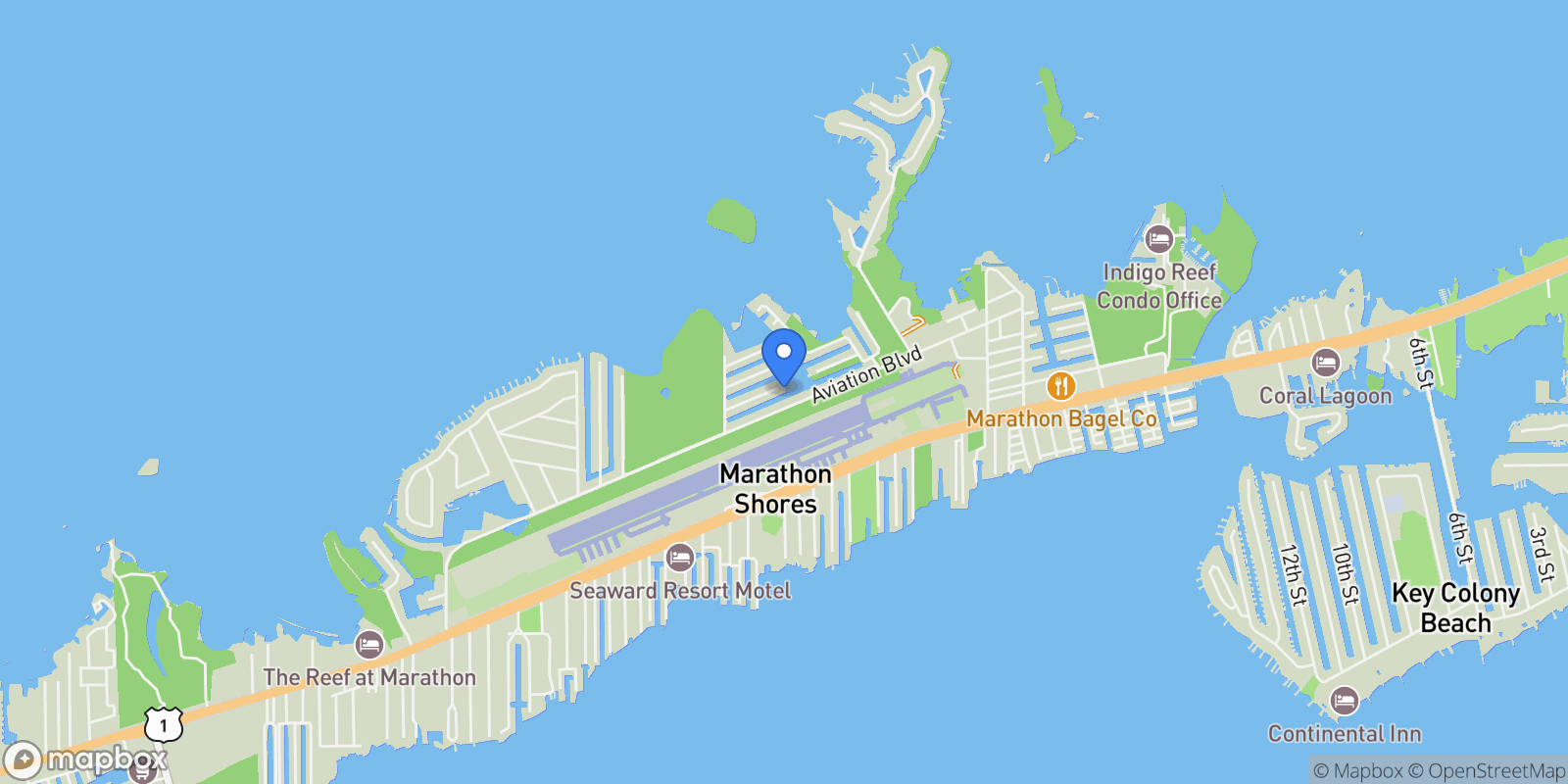 Map showing 123 W Bruce Court, MARATHON, FL 33050, Marathon, Florida, United States.