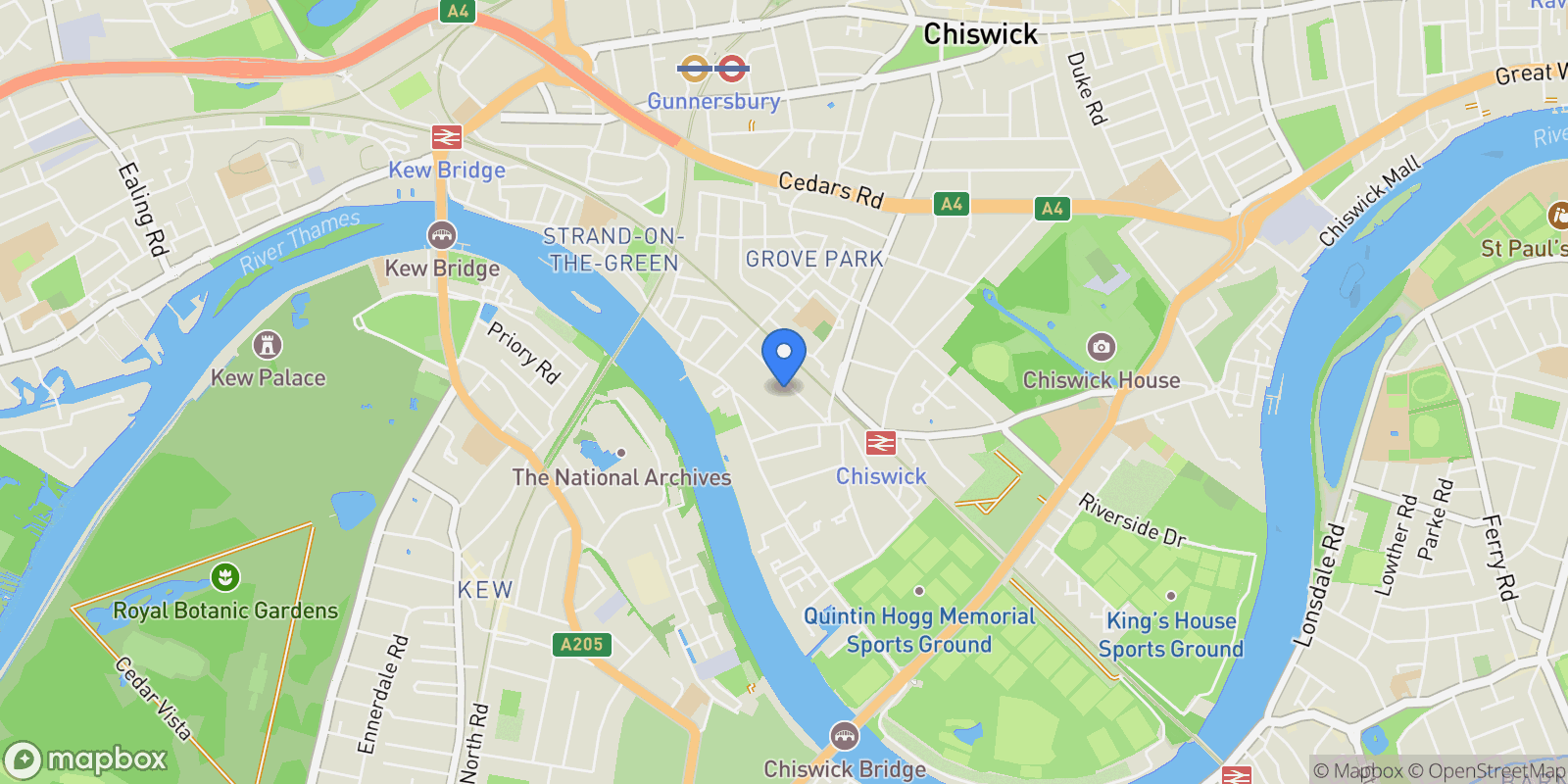 Map showing London, England, United Kingdom.