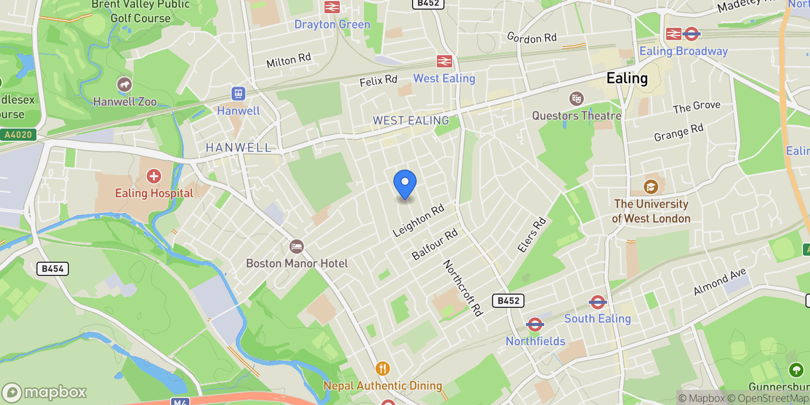 Map showing London, England, United Kingdom.