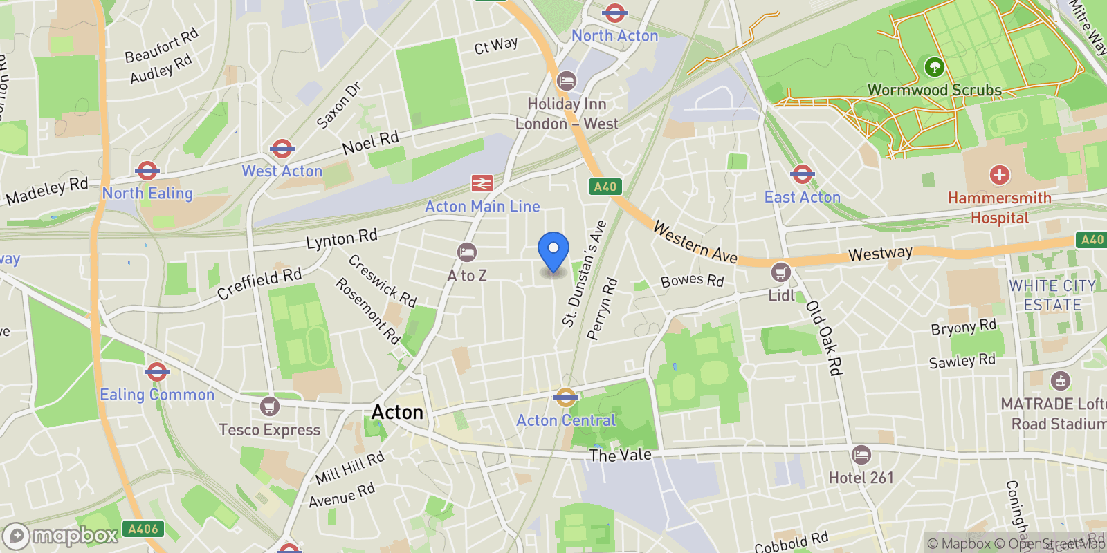 Map showing London, England, United Kingdom.