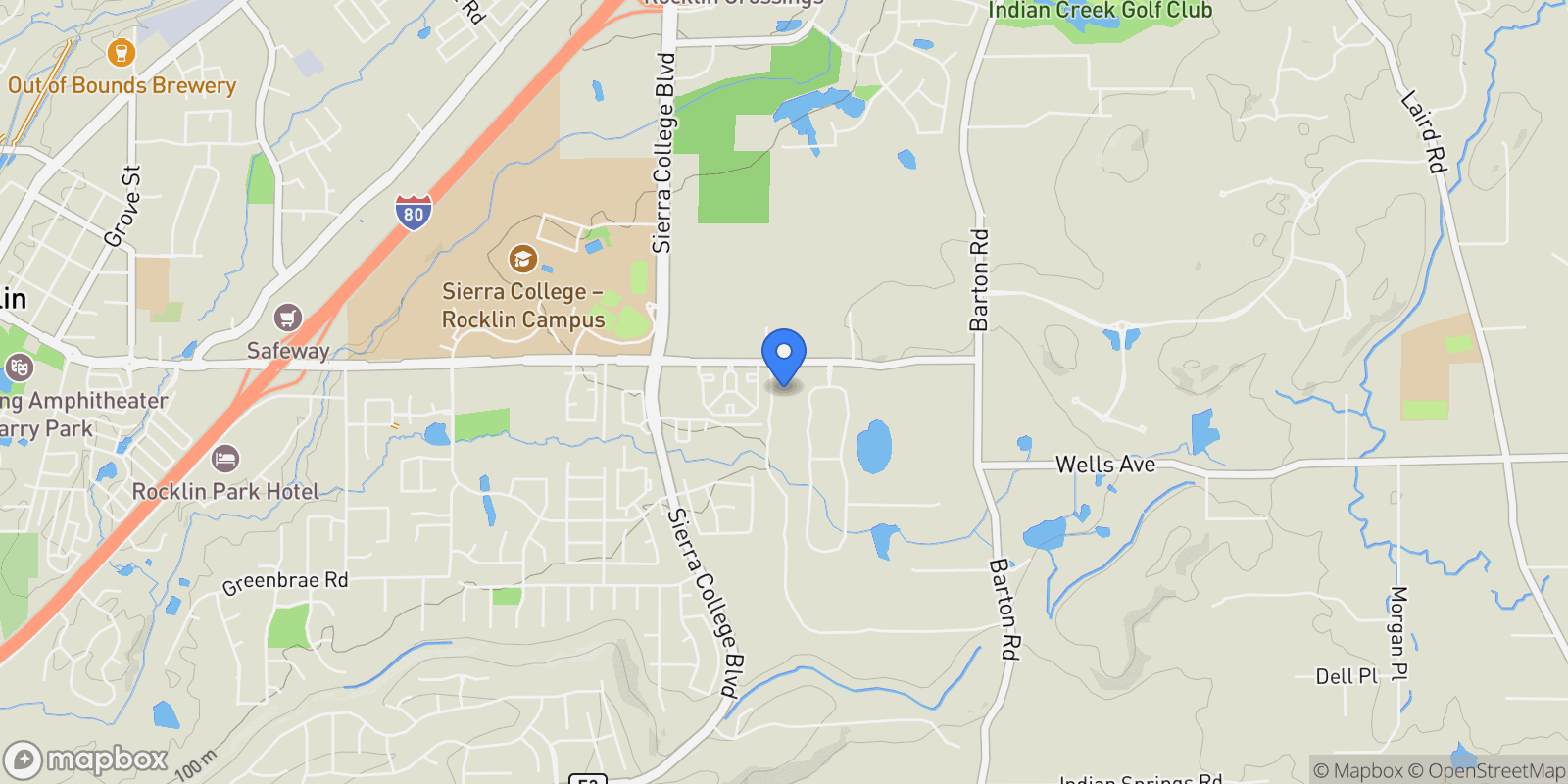 Map showing 5521 Monte Claire Lane, Loomis, CA 95650, Loomis, California, United States.