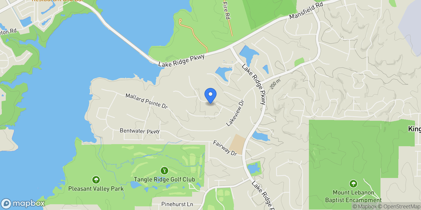 Map showing 2852 Sonterra Drive, Cedar Hill, TX 75104, Cedar Hill, Texas, United States.