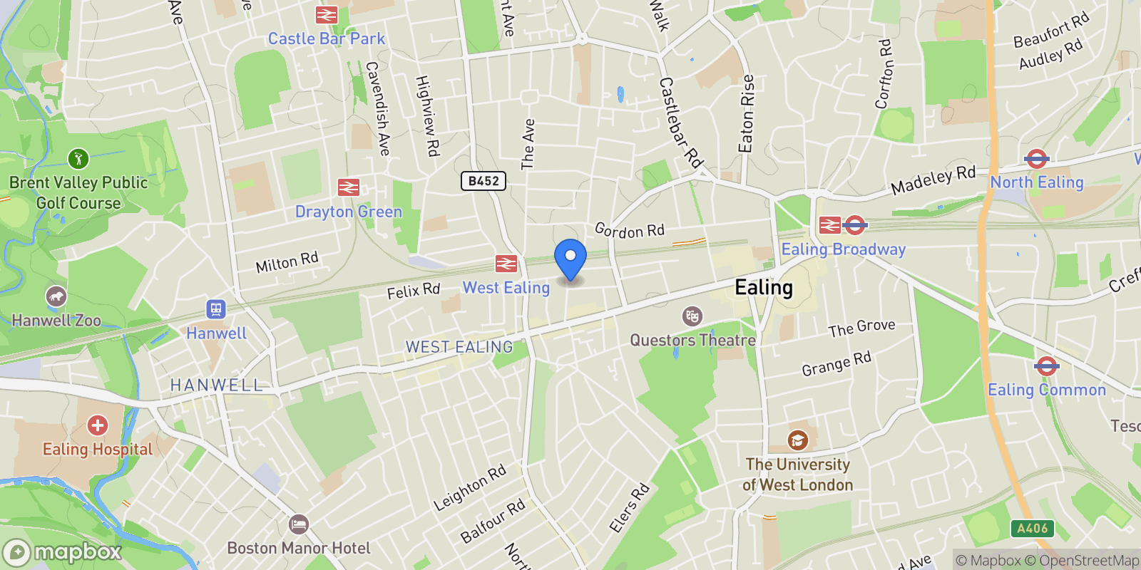Map showing London, England, United Kingdom.
