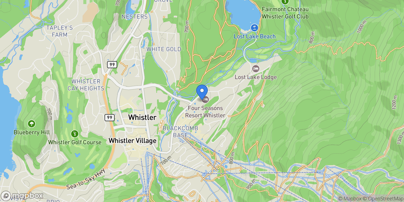 Map showing 4591 Blackcomb Way, #530-534, Whistler, BC, CANADA, Whistler, British Columbia, Canada.