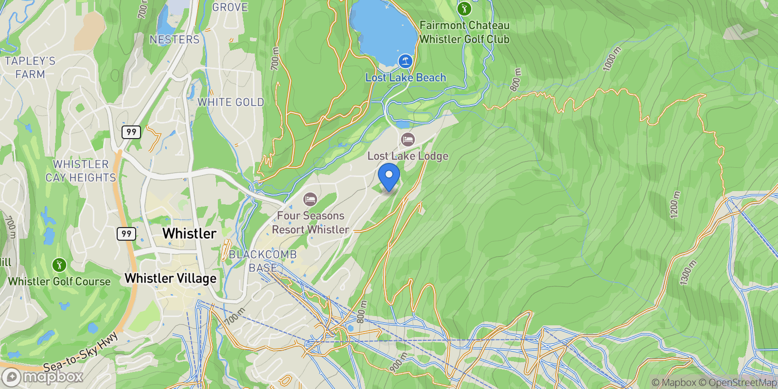 Map showing 4961 Horstman Lane, Whistler, BC, CANADA, Whistler, British Columbia, Canada.