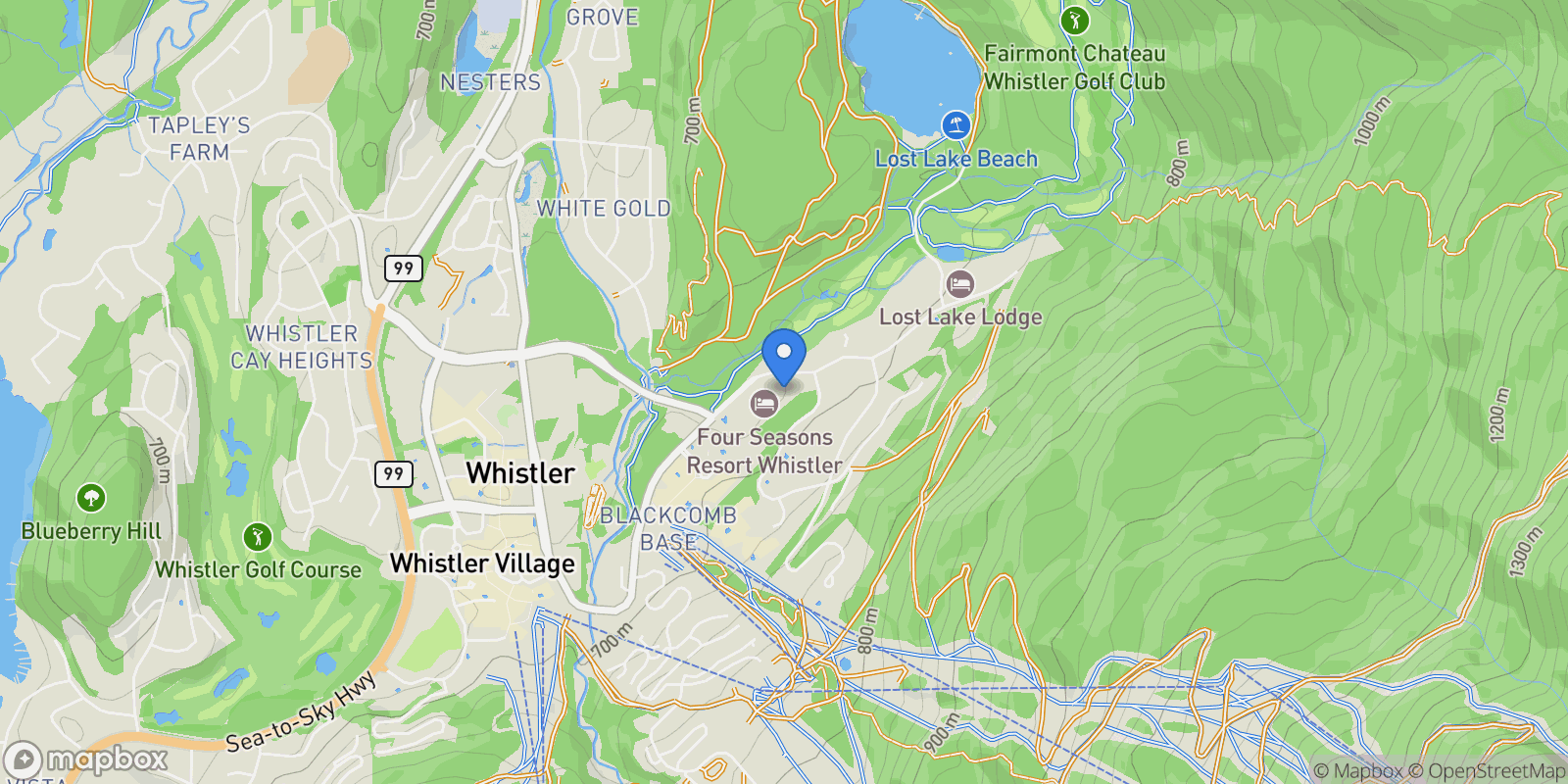 Map showing 4617 Blackcomb Way, #33, Whister, BC, CANADA, Whistler, British Columbia, Canada.