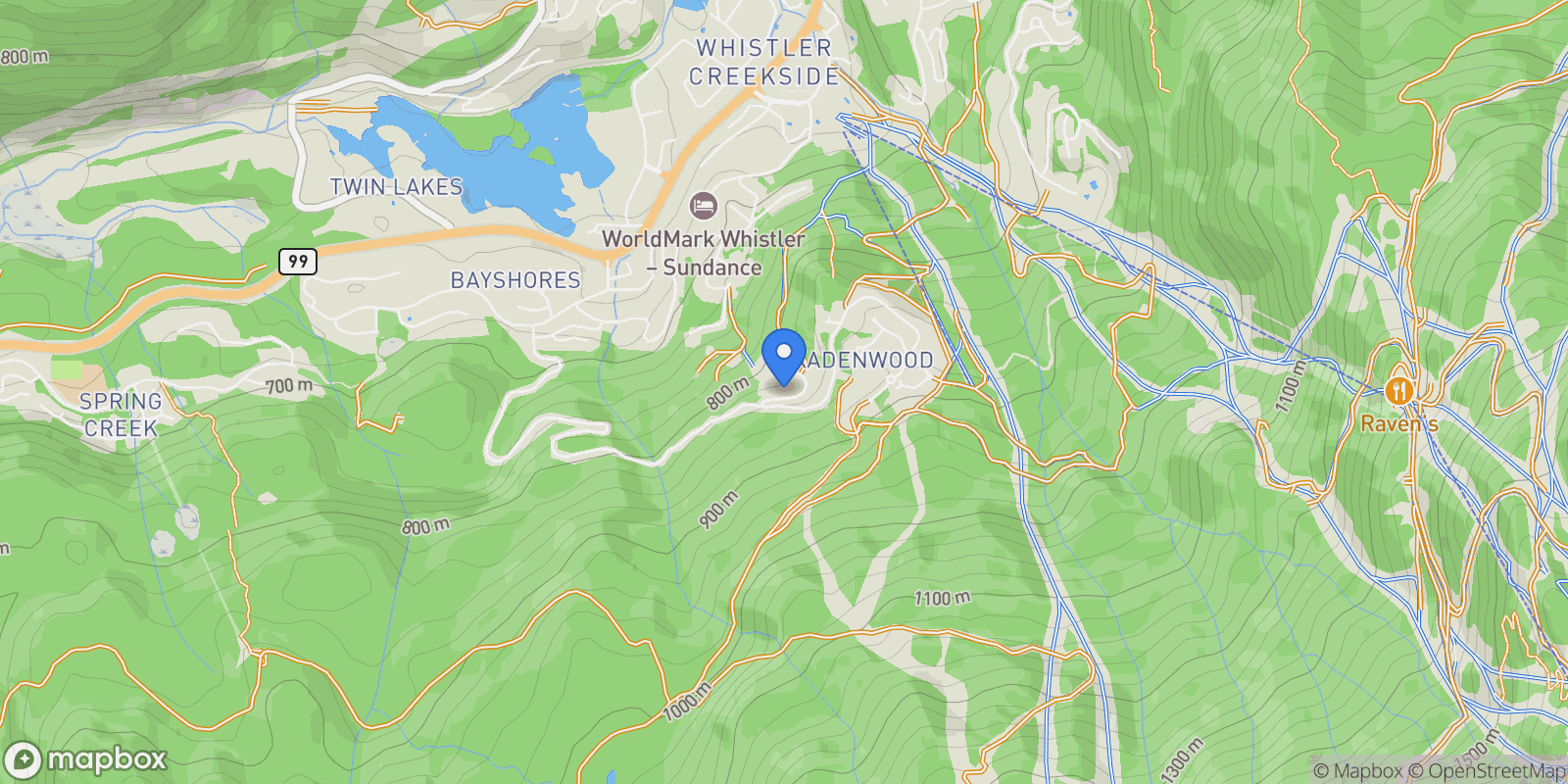 Map showing 2919 Heritage Peaks Trail, Whistler, BC, CANADA, Whistler, British Columbia, Canada.