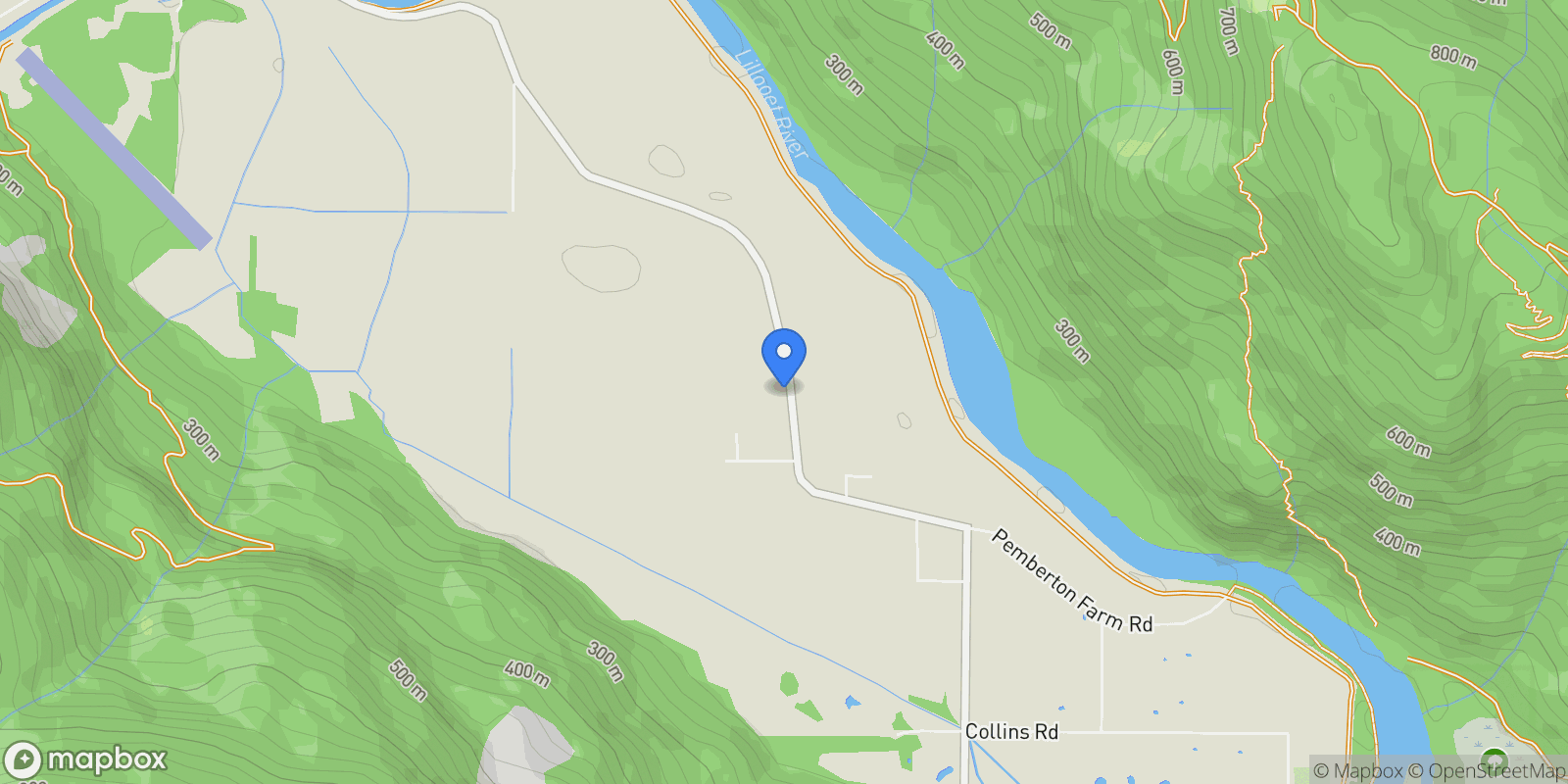 Map showing 7631 Pemberton Meadows Road, Pemberton, BC, CANADA, Squamish-Lillooet C, British Columbia, Canada.