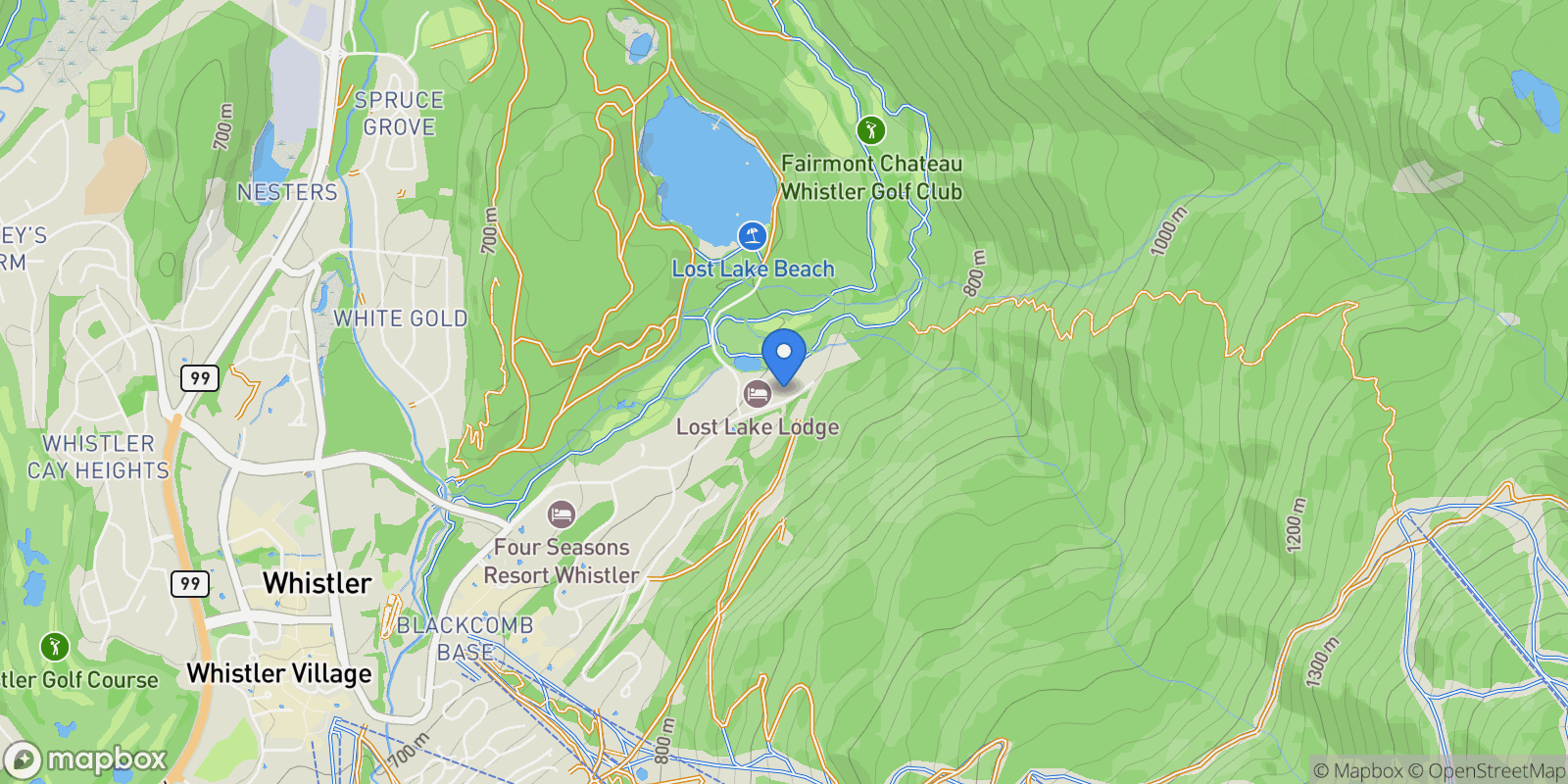 Map showing 4668 Blackcomb Way, #6, Whistler, BC, CANADA, Whistler, British Columbia, Canada.