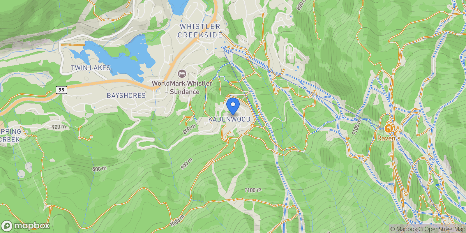 Map showing 2932 Ancient Cedars Lane, Whistler, BC, CANADA, Whistler, British Columbia, Canada.