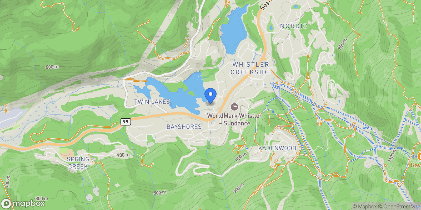 Map showing 2219 Lake Placid Road, Whistler, CANADA, Whistler, British Columbia, Canada.