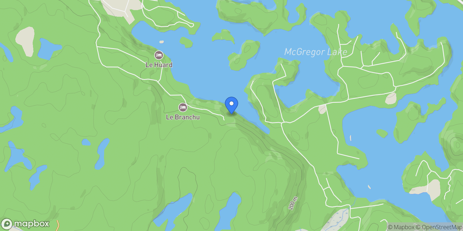 Map showing 221 Ch. du Rubis, Val-des-Monts, Quebec, Canada.