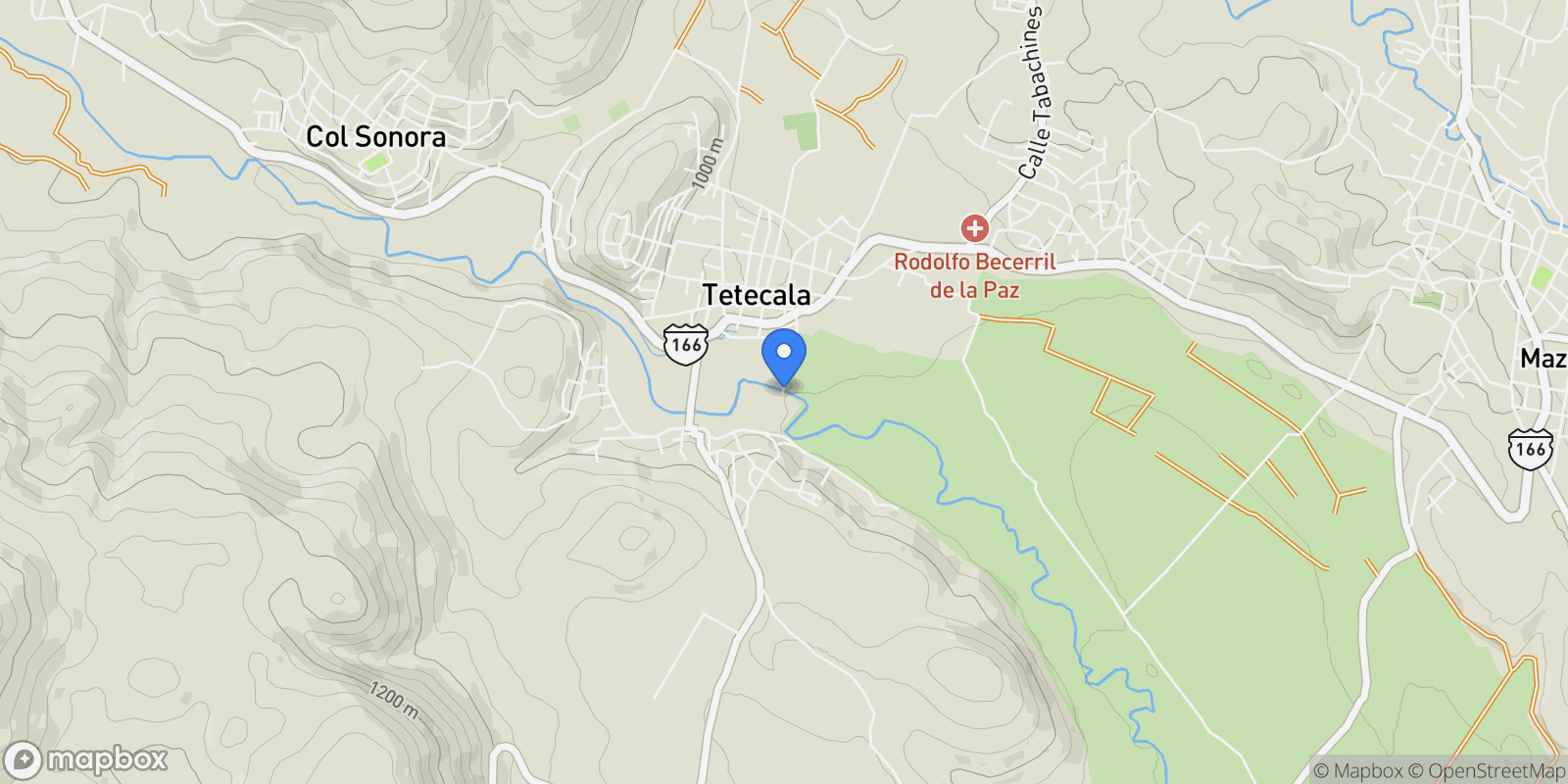 Map showing Tetecala Cuahutémoc S/N Centro, Morelos, MOR 62620, Tetecala, Morelos, Mexico.