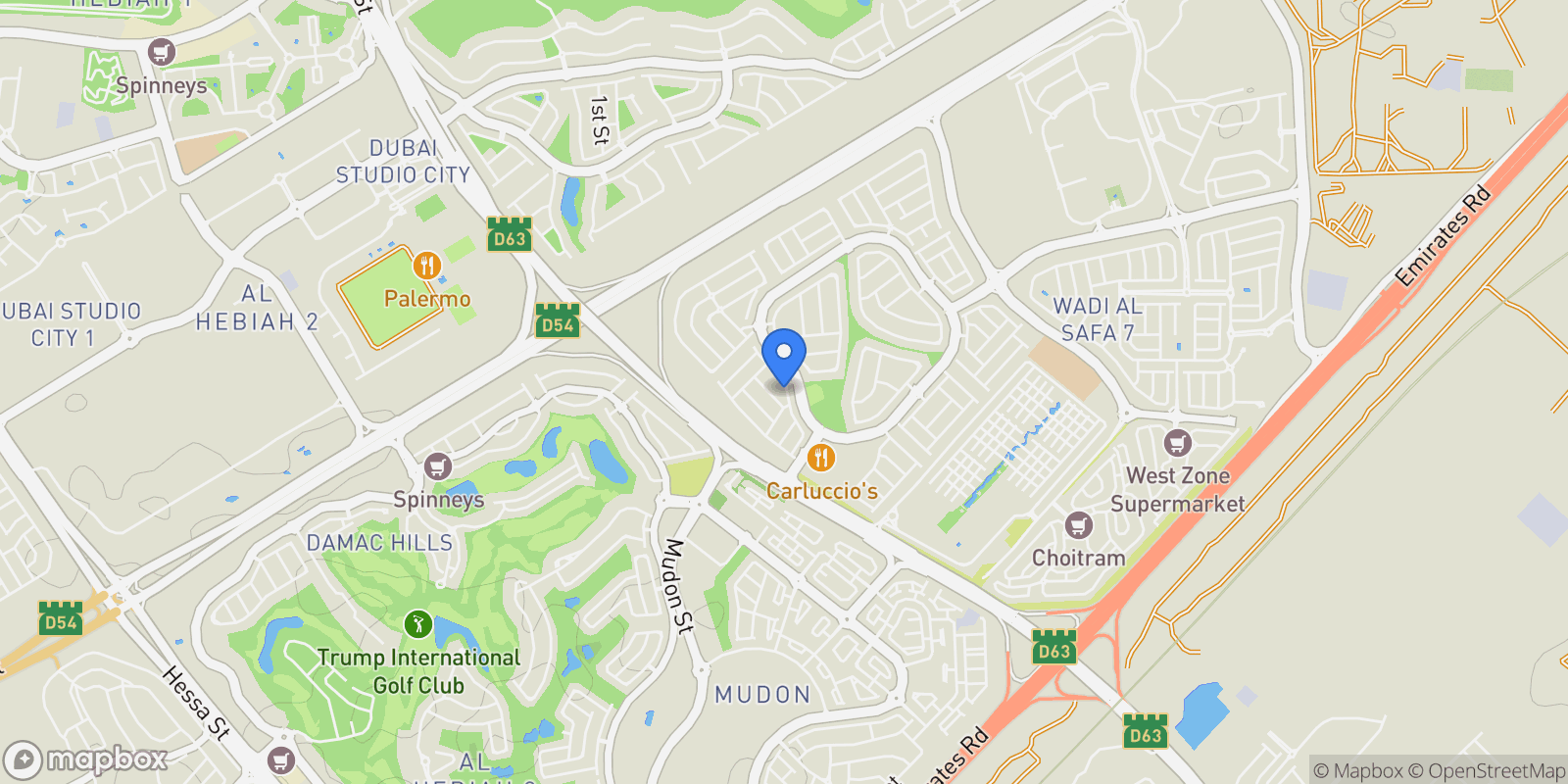 Map showing Samara 

    , 
       Arabian Ranches 2, Dubai, Dubai, United Arab Emirates.
