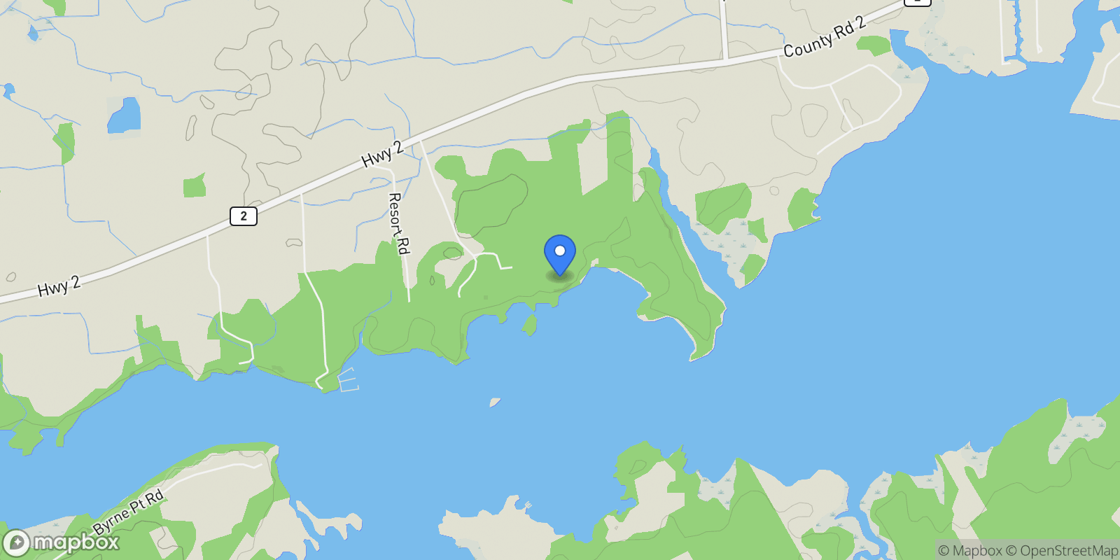 Map showing 4267 Highway 2, Kingston, ON K7G 2T5, Kingston, Ontario, Canada.