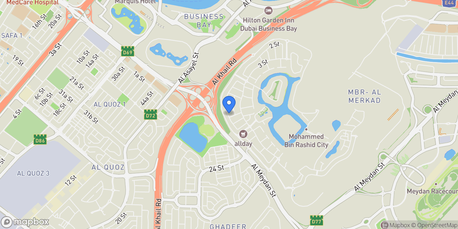 Map showing 578C+MVJ - Dubai - United Arab Emirates, Dubai, Dubai, United Arab Emirates.