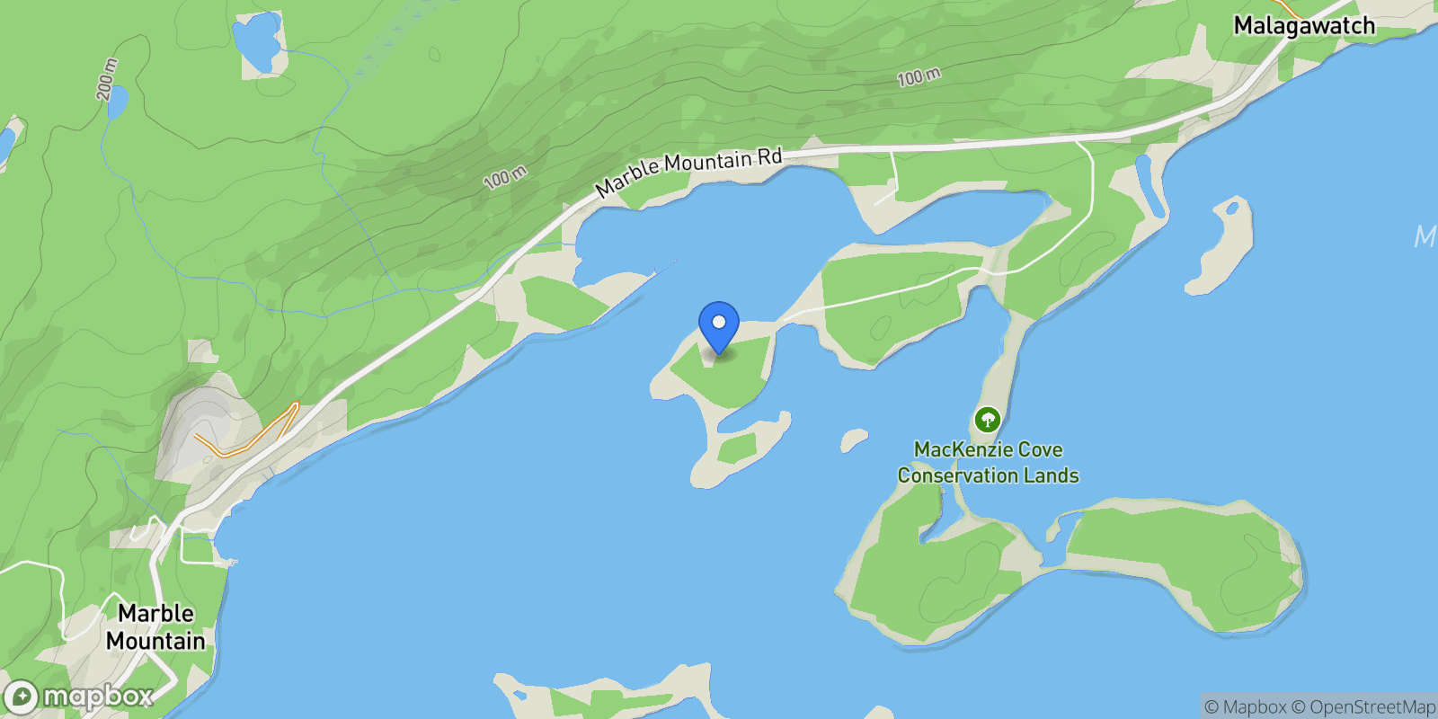 Map showing 364 6012 Road, Marble Mountain, NS, B0E 3K0, CANADA, River Denys, Nova Scotia, Canada.
