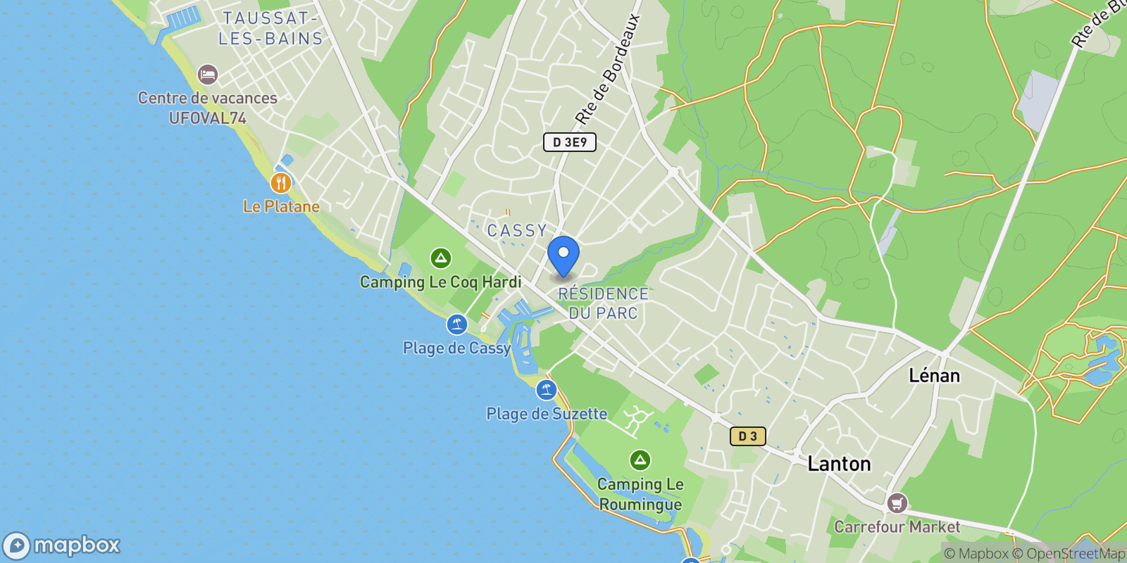 Map showing Lanton, Nouvelle-Aquitaine, France.