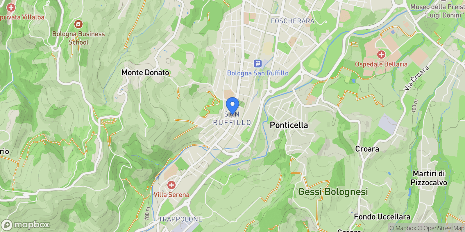 Map showing / S. Ruffillo, Bologna, Emilia-Romagna, Italy.