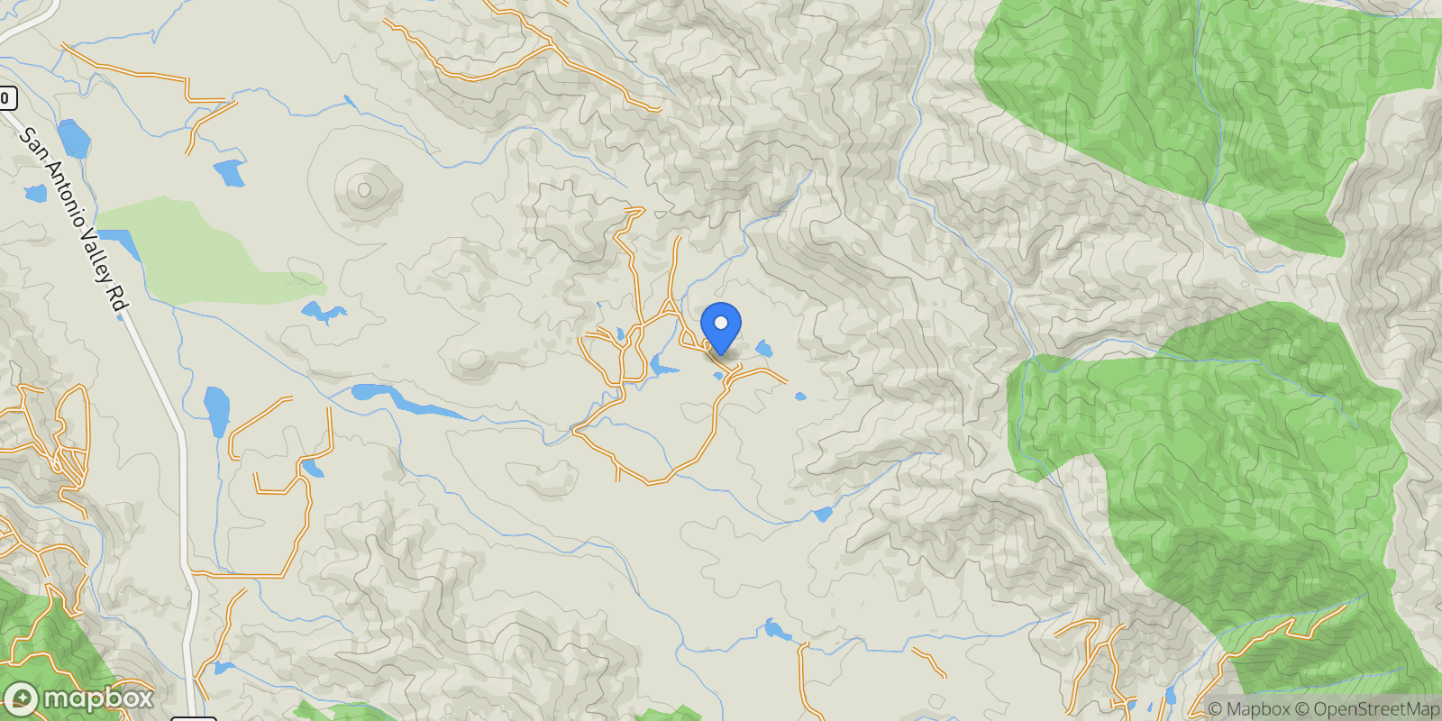 Map showing 44500 San Antonio Valley Road, San Jose, California, United States.