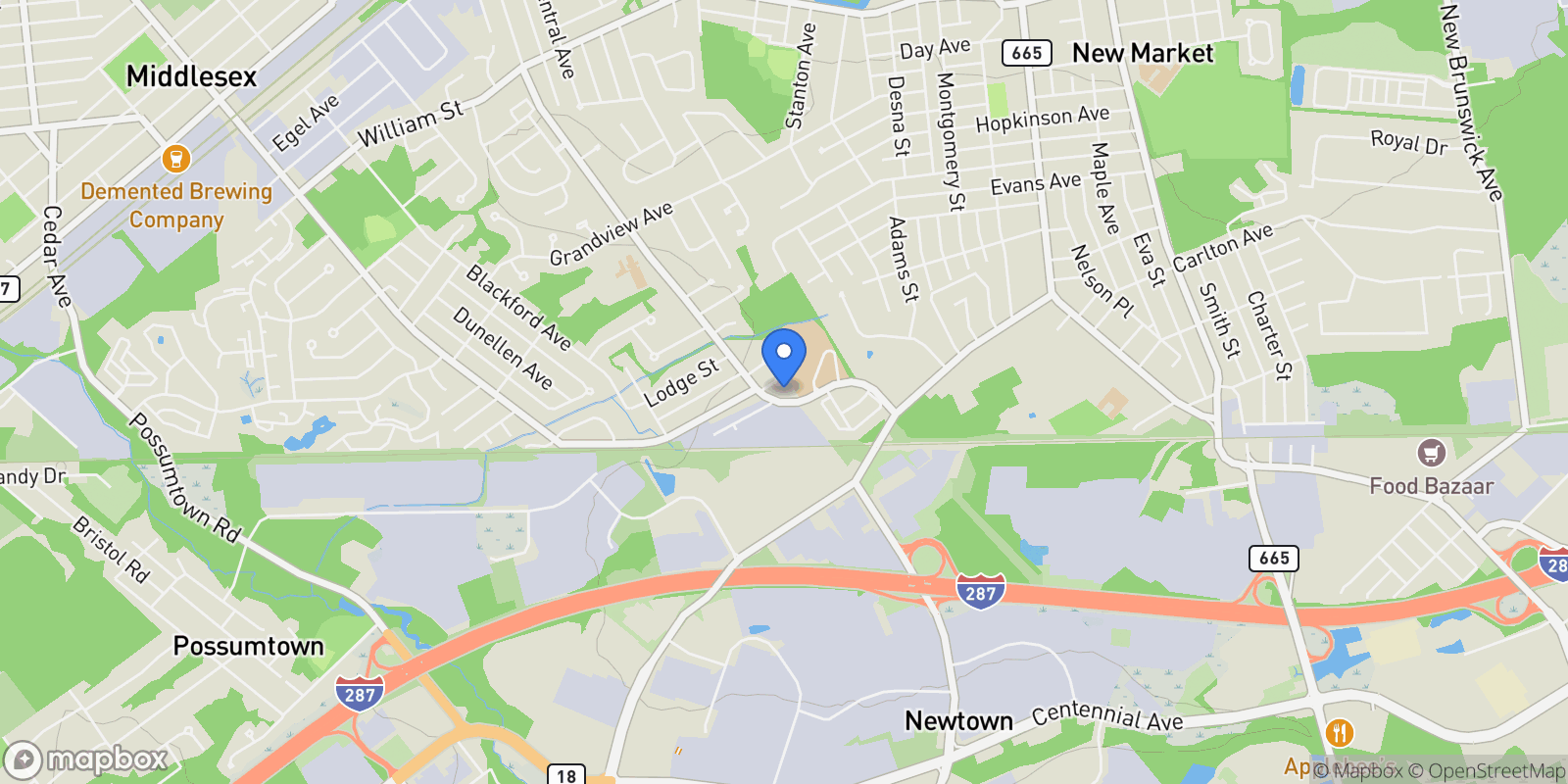 Map showing 506 Jarrard St Street, Piscataway, NJ 08854, Piscataway, New Jersey, United States.