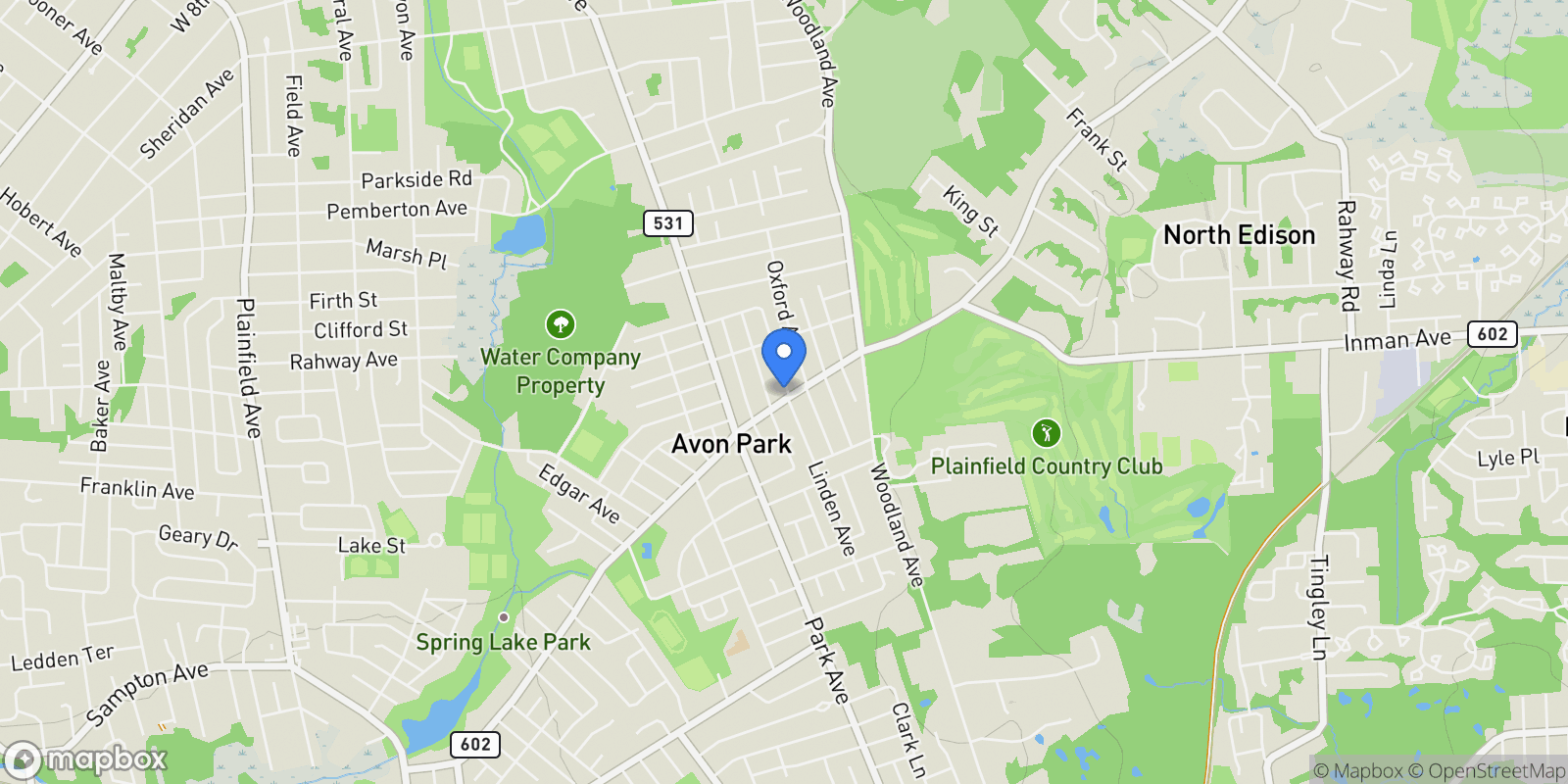 Map showing 2415 Maple Avenue, South Plainfield, NJ 07080, South Plainfield, New Jersey, United States.