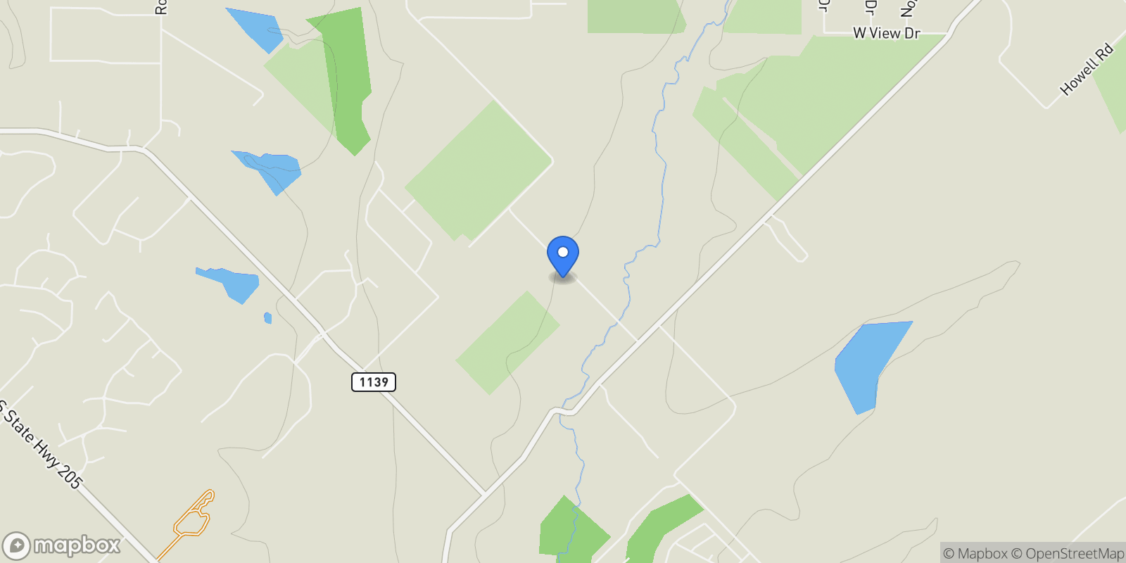 Map showing 2770 Dowell Road, Heath, Texas, United States.