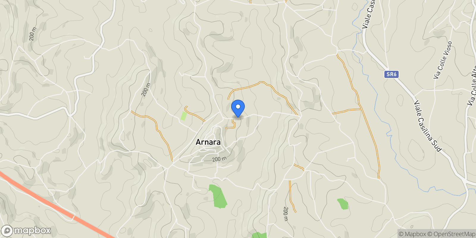 Map showing Via Angotti 6, Arnara, Lazio, Italy.