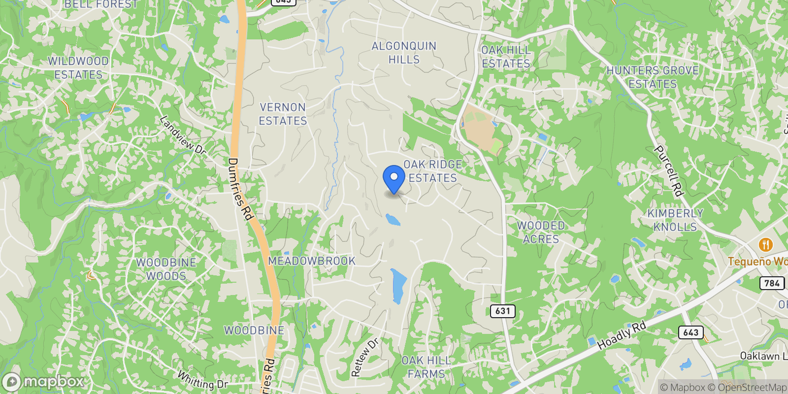 Map showing 12841 DUSTY WILLOW RD ROAD, MANASSAS, VA 20112, Manassas, Virginia, United States.
