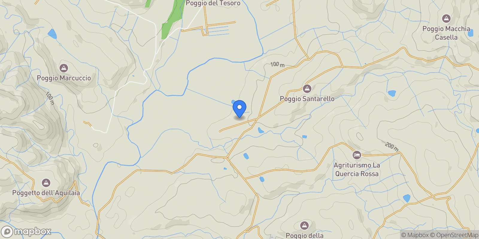 Map showing Località Santarello 6, Tuscany, Italy.