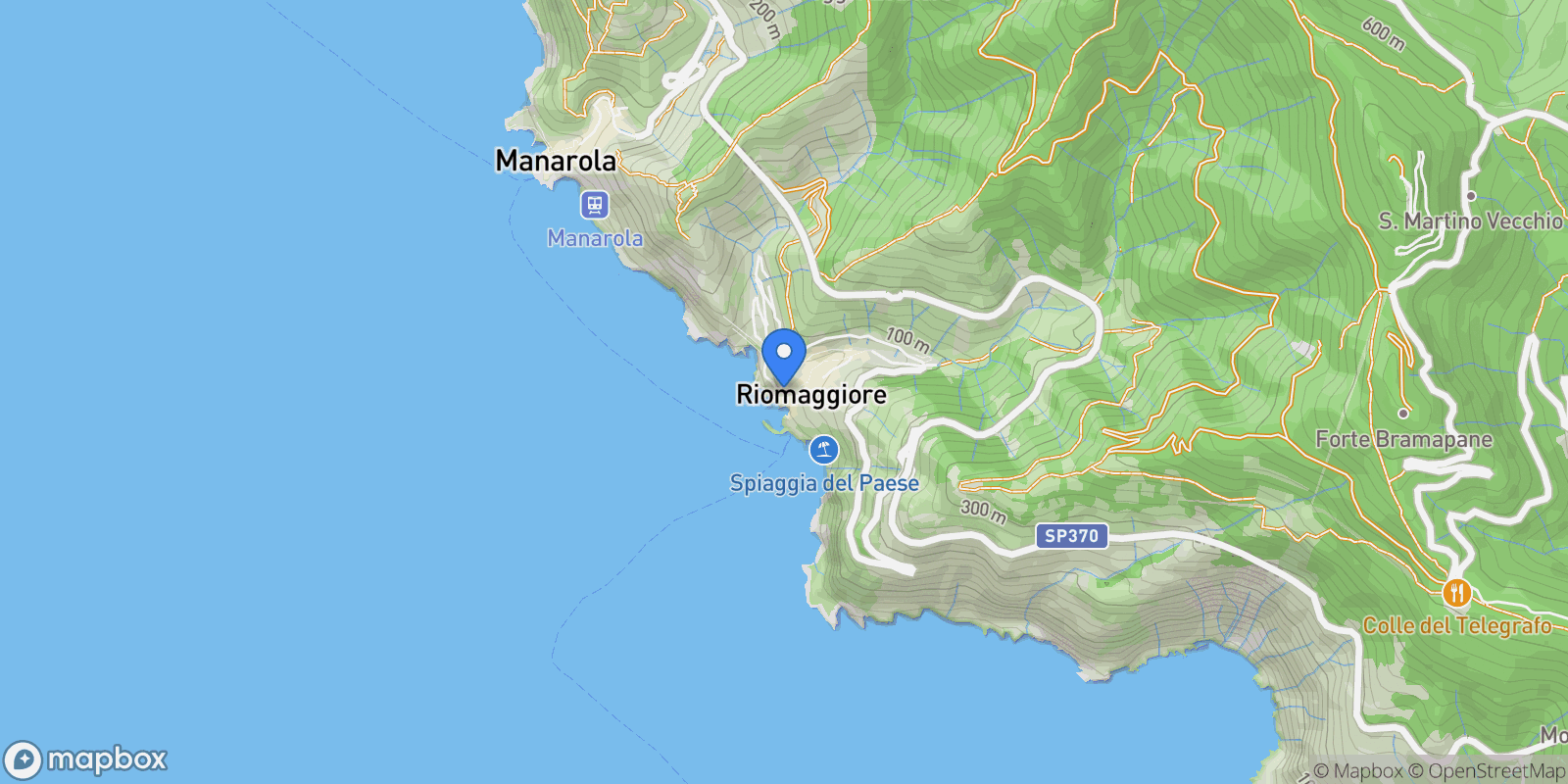 Map showing 19017 Riomaggiore SP, 19017, Riomaggiore, Liguria, Italy.