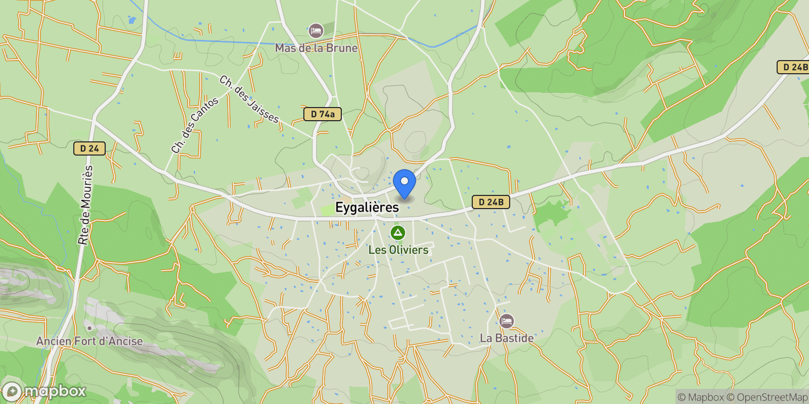 Map showing Eygalières, Provence-Alpes-Côte d'Azur, France.