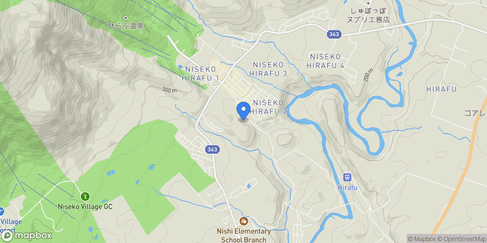 Map showing 24 -2 Aza Kabayama, Kutchan, Hokkaido, Japan.