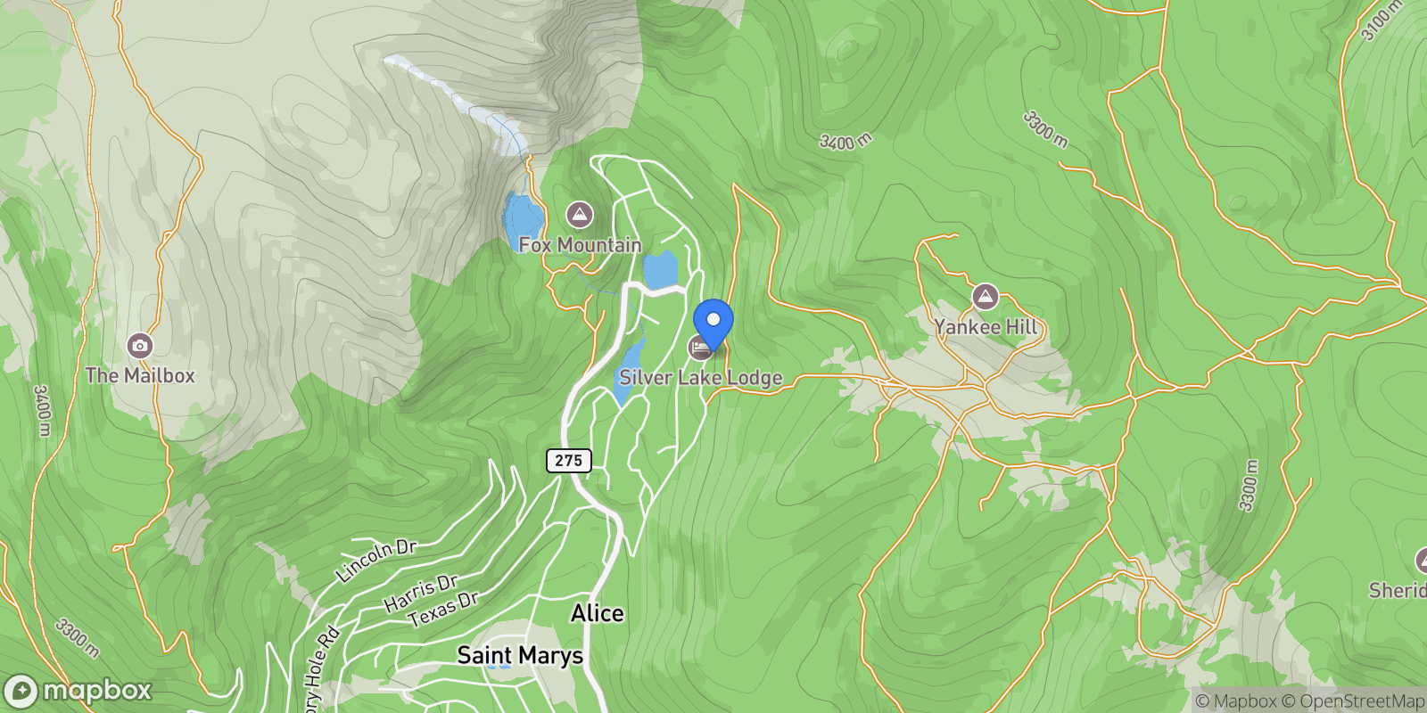 Map showing 638 Mine Road, Idaho Springs, Colorado, United States.