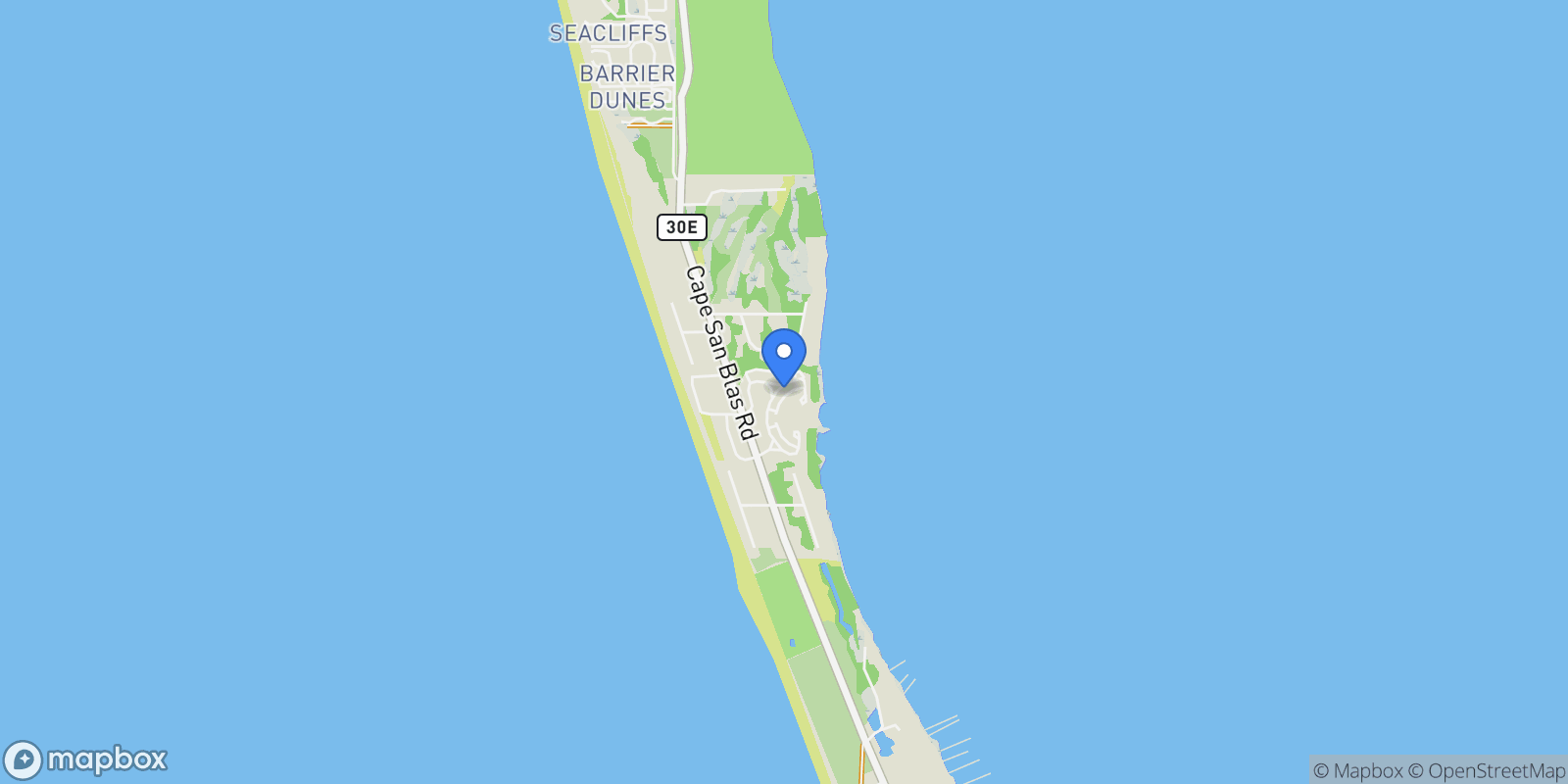 Map showing 275 Pinnacle Drive, Port St. Joe, Florida, United States.