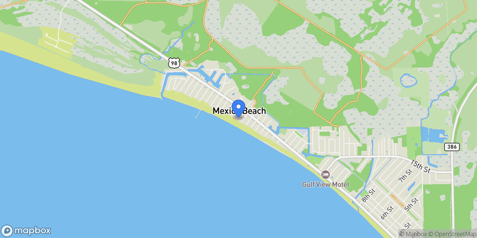Map showing 111 31st Street A, Port St. Joe, Florida, United States.